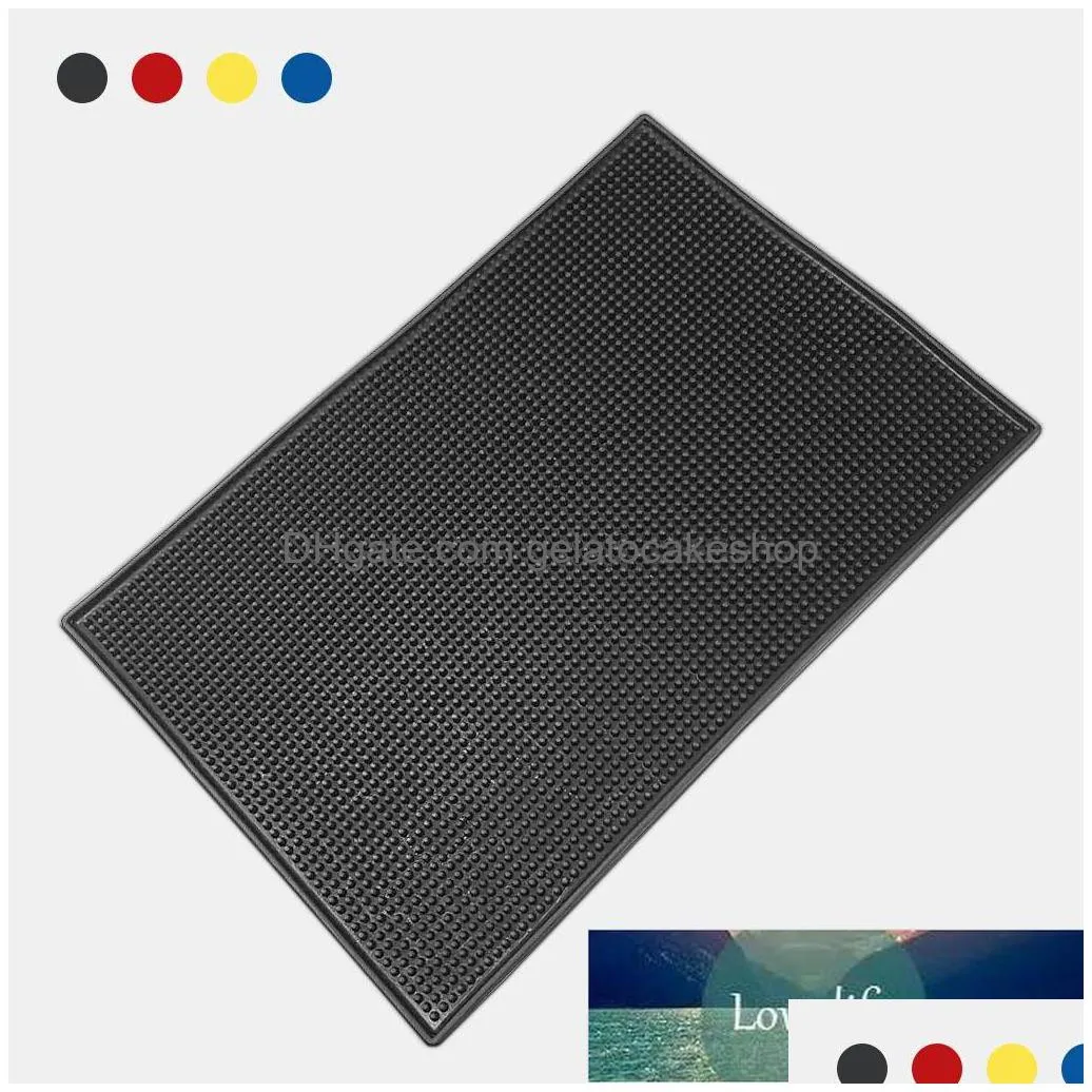 pvc bar mat service spill cup pad rectangle non slip coffee wine tea beer coaster placemat 15x30cm blue factory price expert design quality latest style