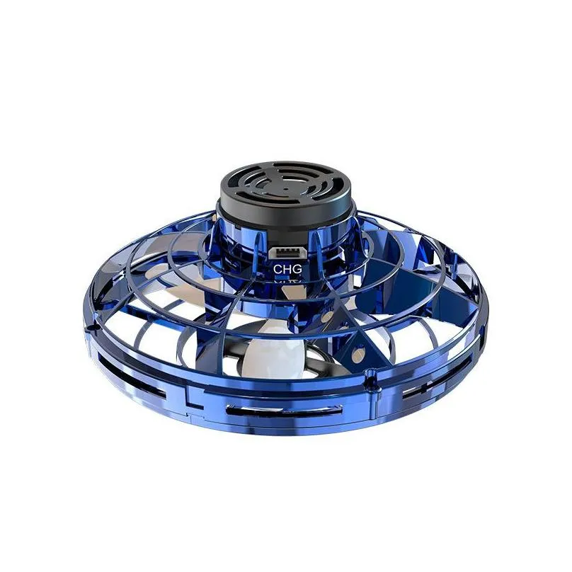 flynova ufo fidget spinner toy kids portable flying 360ﾰ rotating shinning led lights release xmas flying toy gift drop shipping in stock