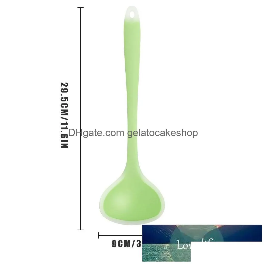 translucent silicone soup spoon antiscald cold heat resistant kitchen cooking utensil factory price expert design quality latest style original