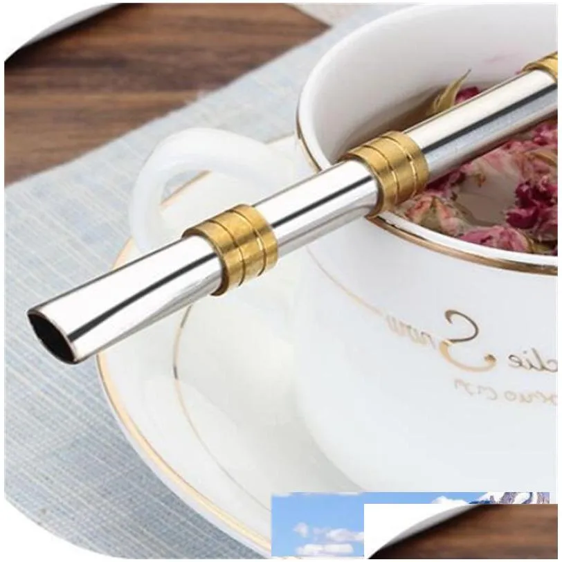 portable detachable and washable straw stainless steel filter tubularis vintage gold plated drink straws top quality 4 8wd ww