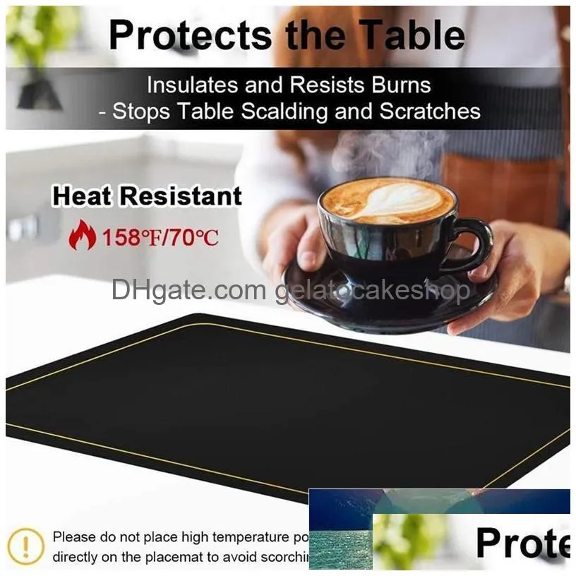 mats pads placemats for dining table waterproof washable kitchen easter thanksgiving christmas home decor set of 6