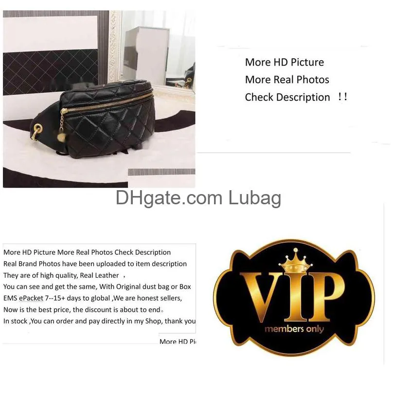 luxury brand design 68914 letter plaid womans shoulder chain cc bag lambskin leather vintage messenger bags mini diamond pattern belt bag 2.55 box