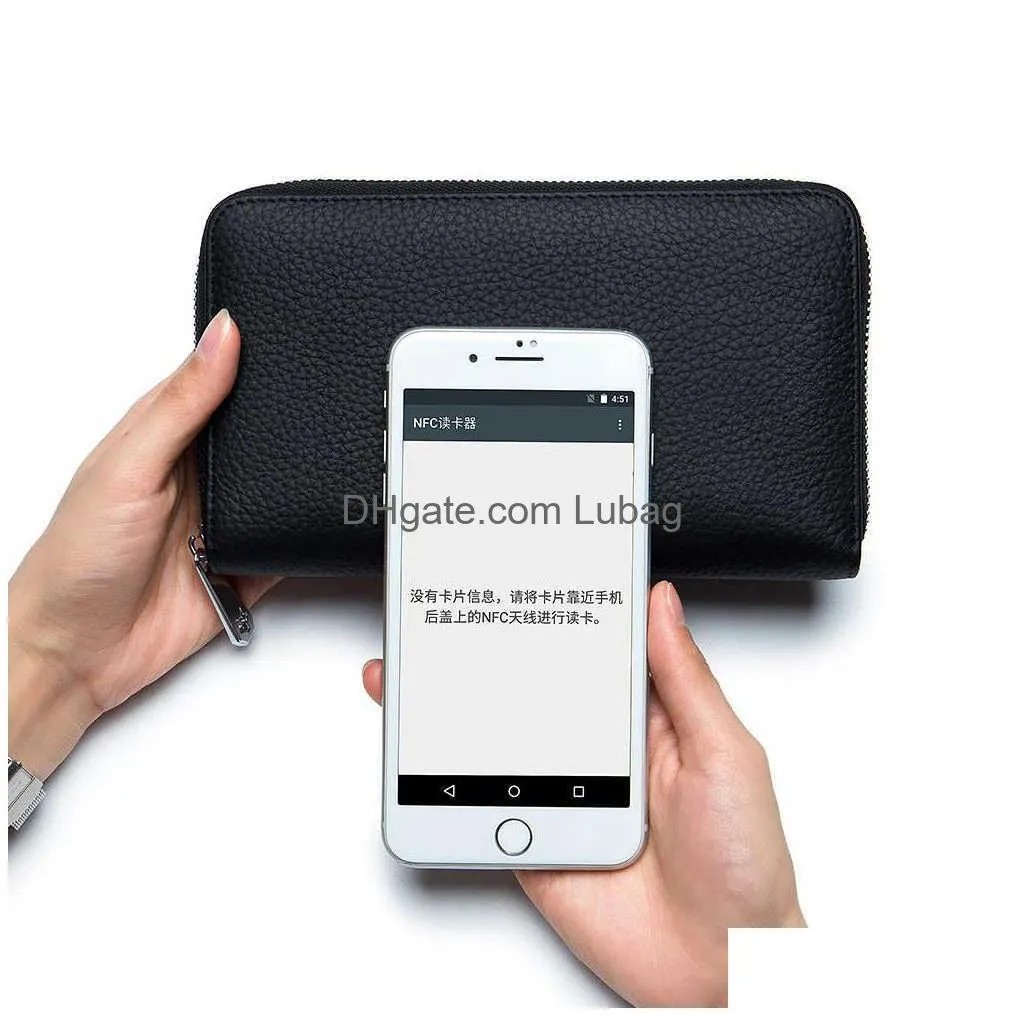 wallets cash budget passport wallet clutch bag for iphone 13 pro women budget sheets zipper long billfold for bankbook and ledger rfid