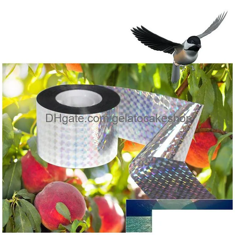 control 110m/50m anti bird tape scare audible repellent pigeons repeller ribbon for pest