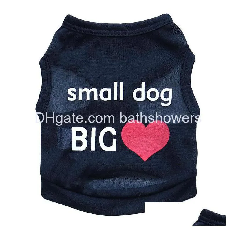 summer dog clothes soft and breathable dog apparel sublimation printing pet shirts cats sleeveless vest cute pets clothing only for small dogs chihuahua poodle