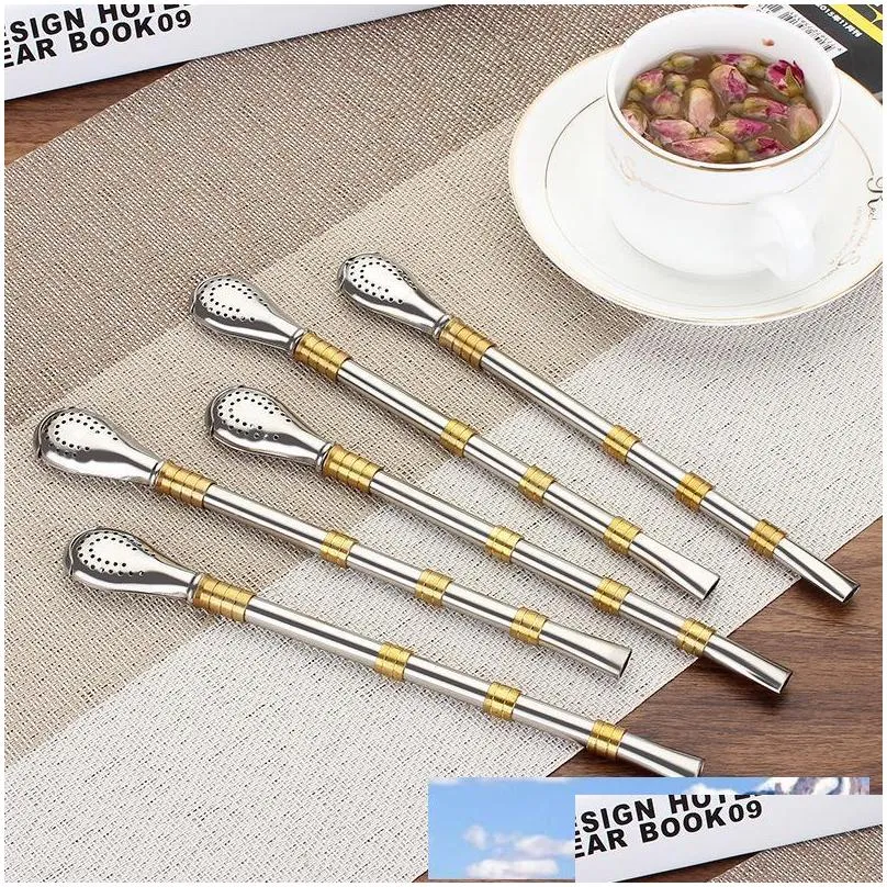 portable detachable and washable straw stainless steel filter tubularis vintage gold plated drink straws top quality 4 8wd ww