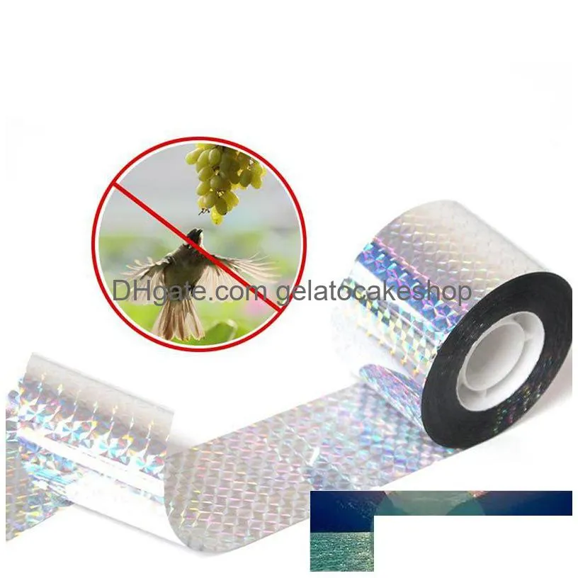 control 110m/50m anti bird tape scare audible repellent pigeons repeller ribbon for pest