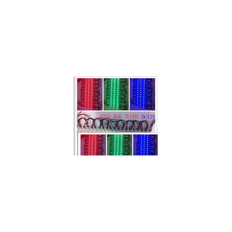 1000x backlight led module for billboard led sign modules lamp light 5050 smd 3 led rgb/green/red/blue/warm/white waterproof dc 12v