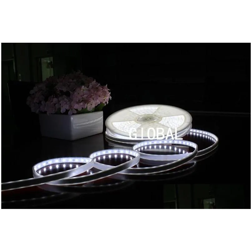 continuous 20 meter 20m/roll rgb white warm red 5050 smd led strip light waterproof ip67 with controller with power full set