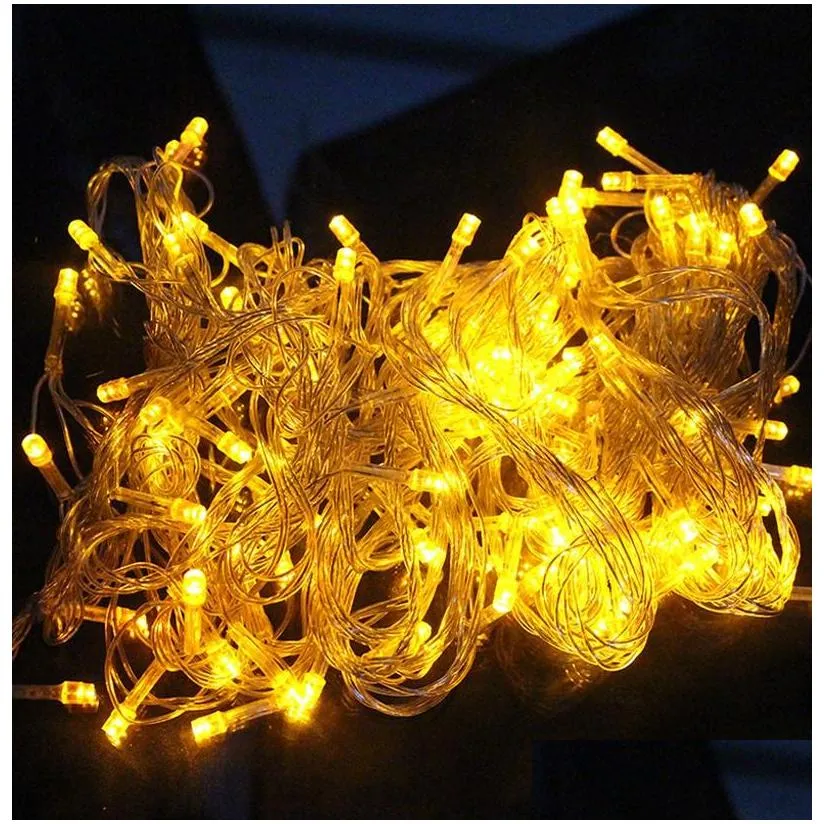 200m 200 meter christmas xmas 10 meters 100led 100 led string lights flash window curtain light holiday led light by dhs