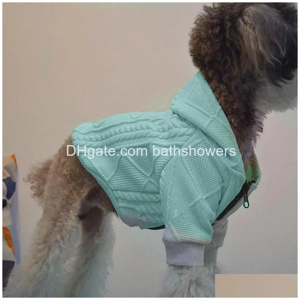 soft warm pet jackets designers dog clothes winter dog apparel luxurys sublimation printing pets hoodie for small dogs yorkshire poodle silky terrier brown l