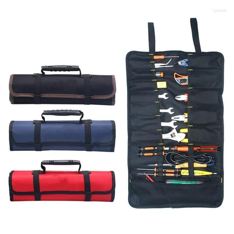 storage bags multifunction oxford cloth folding wrench bag tool roll portable case organizer holder pocket tools pouchstorage