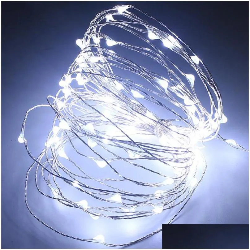 usb 5v copper led fairy string lights with remote 5m 10m christmas party wedding outdoor decoration fairy light