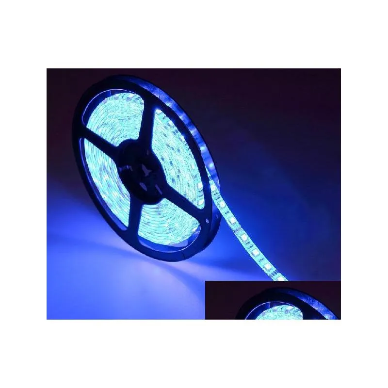 led ribbon blue white yellow red warm led strip light 5m 3528 smd flexible waterproof 120led/m 600led with connector with 12 4a power