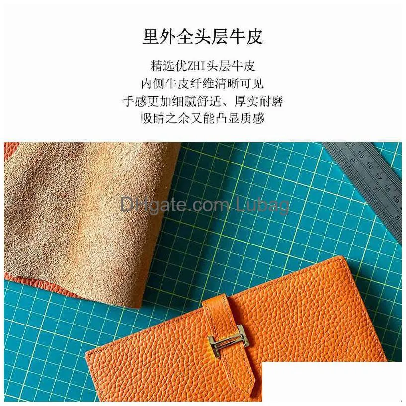 wallets bags leather womens long niche design multifunctional folding