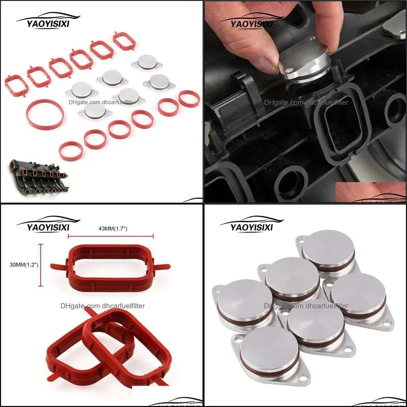 6x33mm auto replacement parts intake manifold gaskets key blanks for bmw m57 swirl blanks flaps repair delete kit