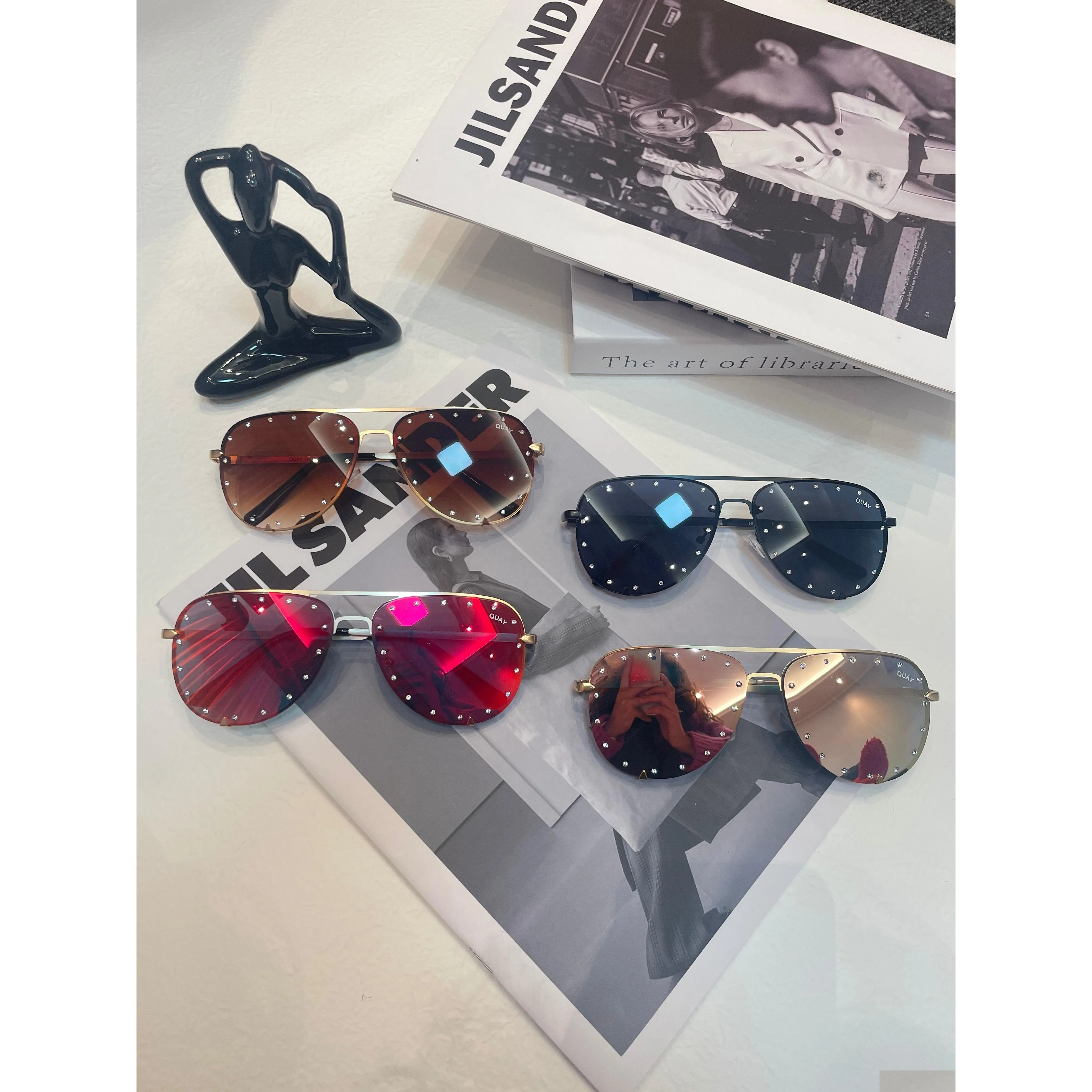 high key pilot sunglasses women fashion quay brand design traveling sun glasses for women gradient lasies eyewear female muje