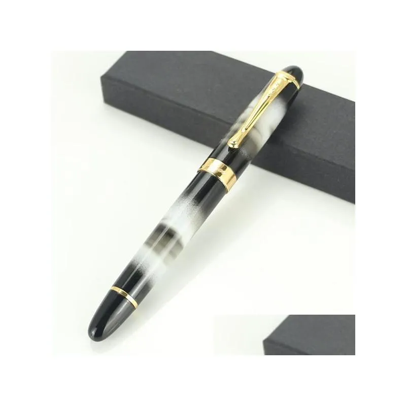 fountain pens jinhao x450 pen 18kgp 0.7mm broad nib without pencil box school office stationery 21 styles grey marbled and gold