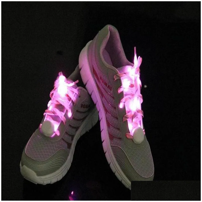 led flashing lighted up shoelaces nylon hip hop shoelaces lighting flash light up sports skating led shoe laces shoelaces arm/leg