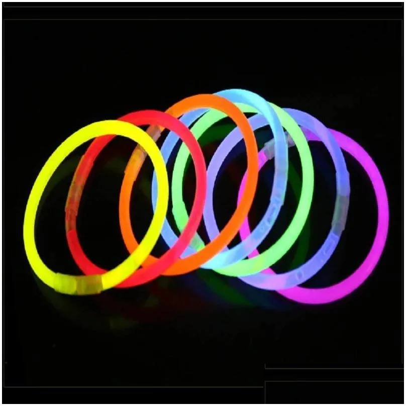 party decoration pieces of fluorescent lights glowing in the dark bracelet necklace neon wedding birthday halloween prpartyparty