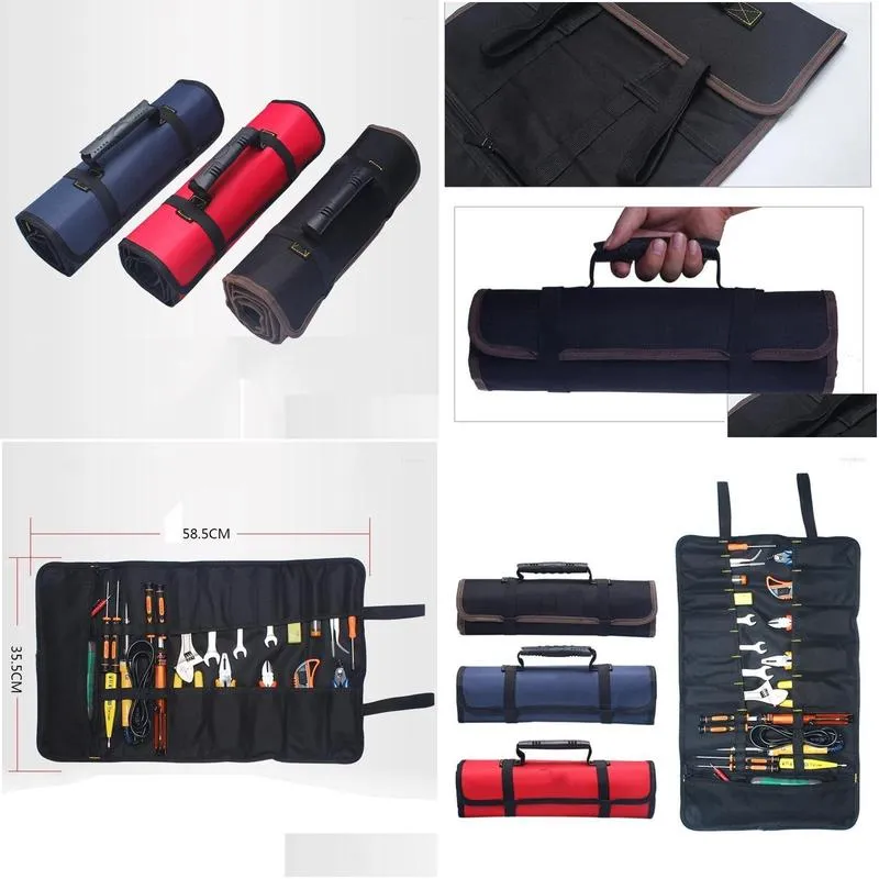 storage bags multifunction oxford cloth folding wrench bag tool roll portable case organizer holder pocket tools pouchstorage