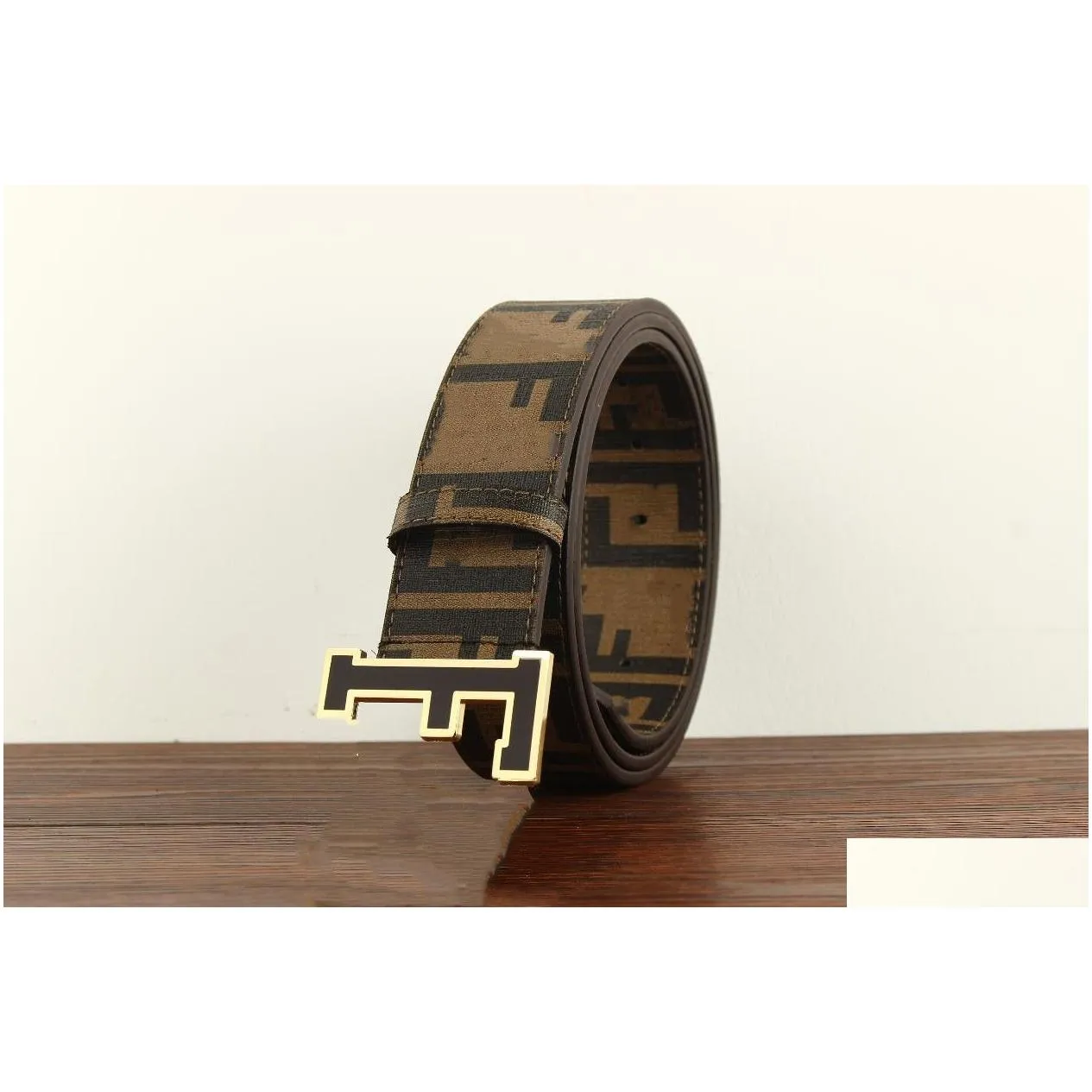 designer belt luxury big ffbuckle belts fashion men women colorful belt high quality leather waist belt width 3.8cm