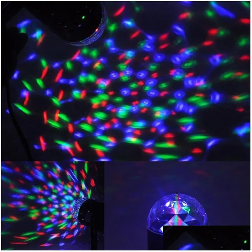 disco light colorful dmx 3w dj led auto moving head rotating stage light rgb crystal evening lights