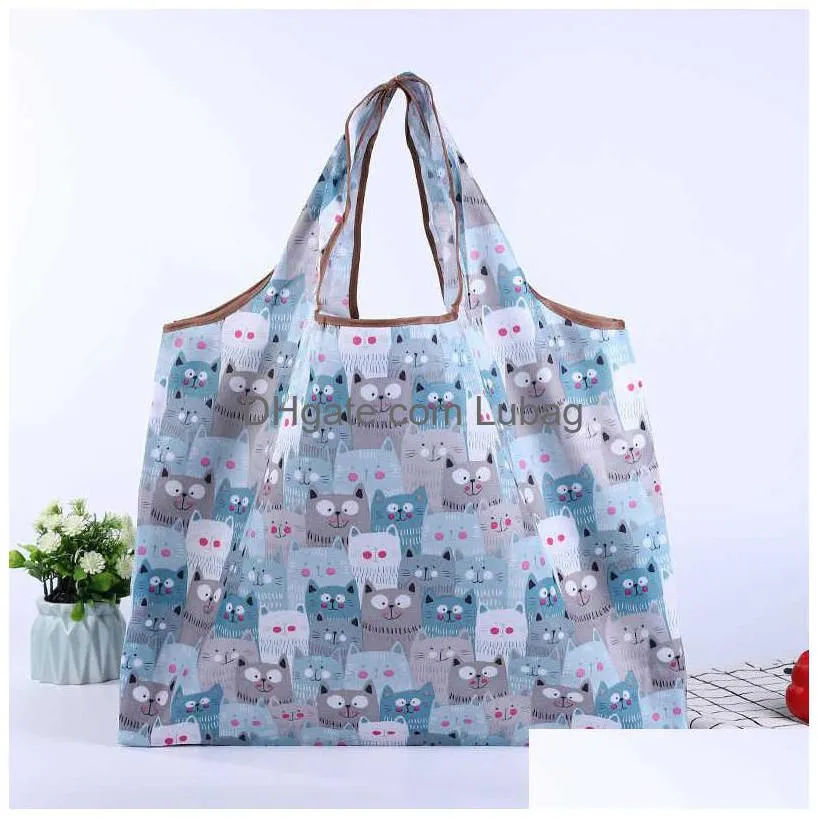 shopping bags reusable grocery foldable large highquality durable portable handbags travel storage tote bag t221022