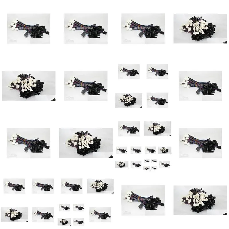 4pin rgb colorful light bar welded wire connection card line cut ends pcb connector for 3528/5050 rgb led strip accessary