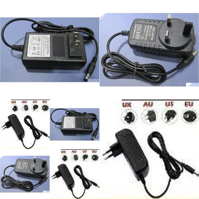  25 piece 2a 24w power supply transformer converter adapter ac 100240v to dc 12v for led strip lights strips us plug eu au plug by