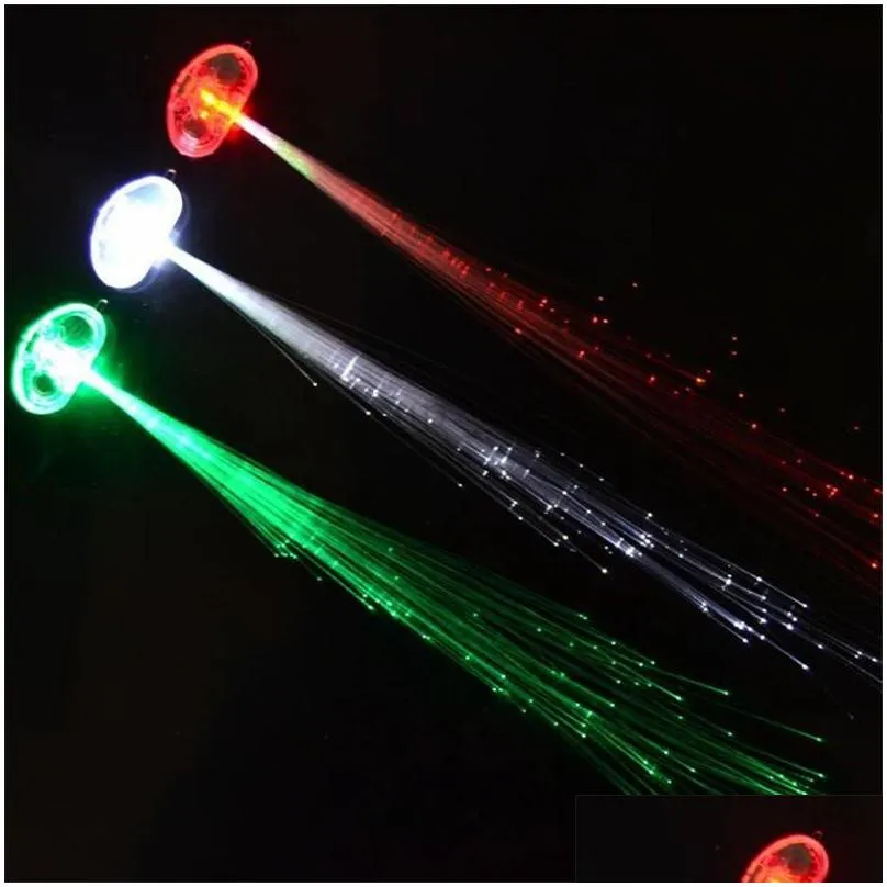 led hair braid clip hairpin multicolor led flash light birthday neon dance celebration supplies for halloween party dance christmas