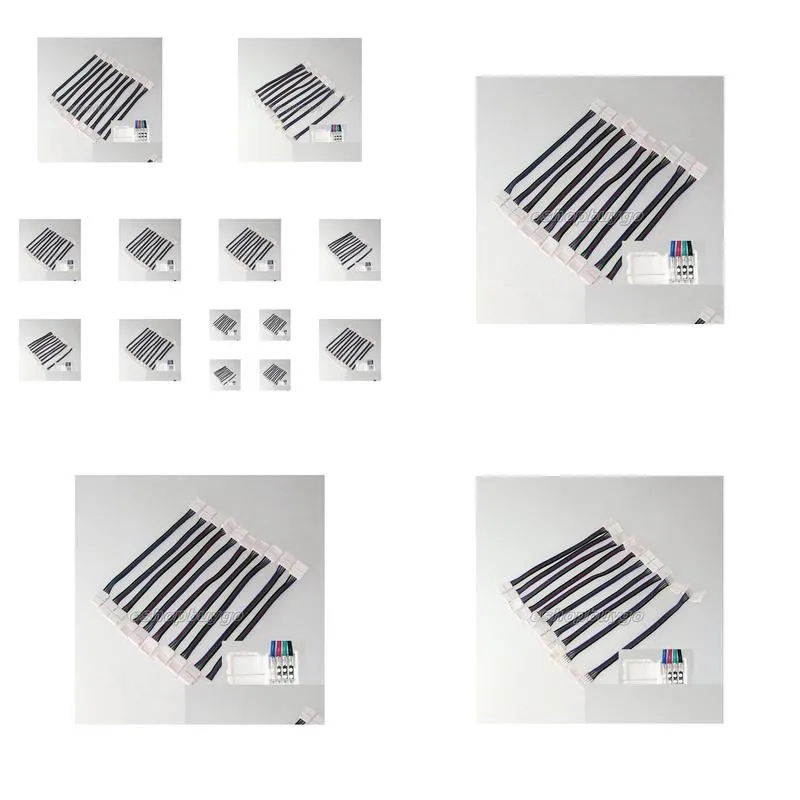 easy line connector adapters for smd 3528 5050 rgb led strip lights no welding