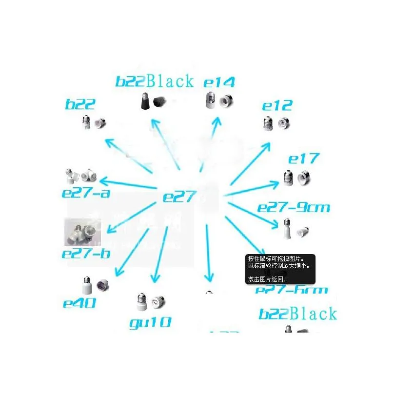 lamp holders lamp bases for led bulb light e27 to e12 e27 b22 e14 gu10 mr16 adapter converter holder lighting accessories 