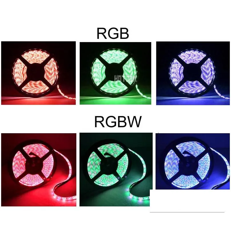 20m 5050 rgbw rgbww rgb mi light wifi led strip waterproof dimmable 12v 24vadd4pcs controller add rf remote add power supply with plug