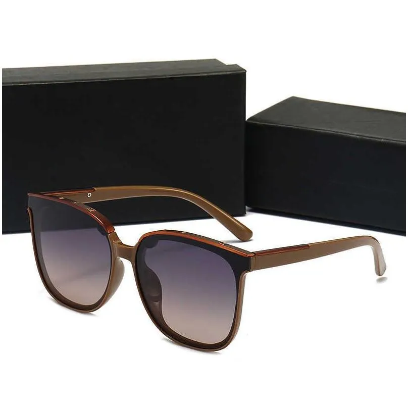 designer sunglasses for women and men summer style antiultraviolet retro plate square full frame black gold gradient grey lens