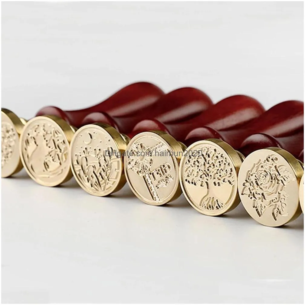 candles fire lacquer sealing wax seal set diy custom stamps box kit envelope wedding packaging gifts postcard