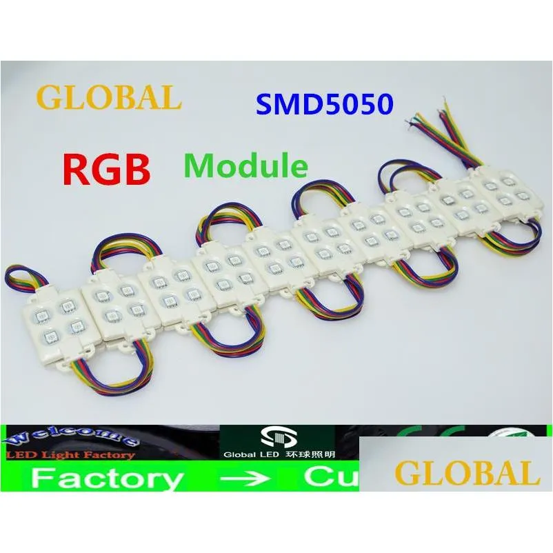 2000x injection abs plastic smd5050 led module smd 4 leds led rgb module injection ip67 waterproof led module lights advertisements