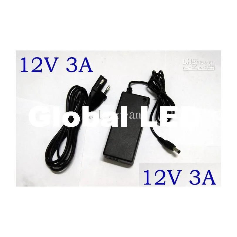 power supply for 5050 3528 smd rgb led strip light 85v265v ac/dc 12v/3a power adapter 1pcs/lot