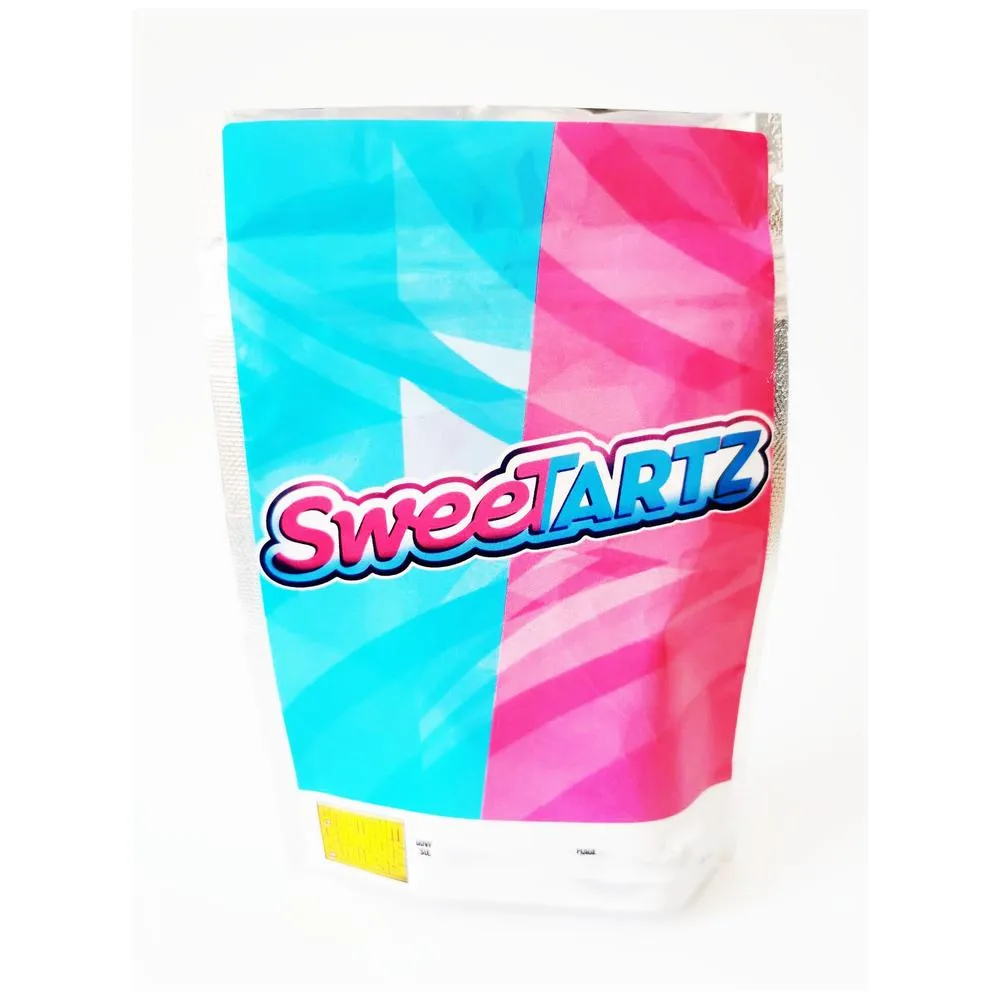 peach cream sada square stand up backpack boyz mylar 3.5 pastic zip lock packaging bags soft touch material white bubblegum gelato