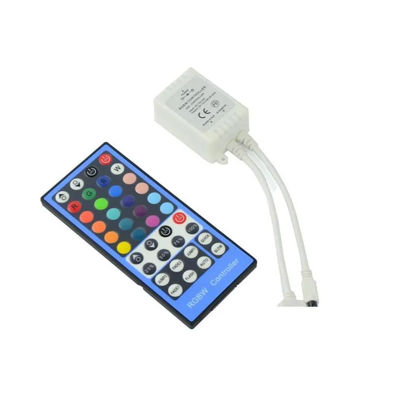  price led strip light rgbw 5m 5050 smd 300led waterproof ip65 add 44key controller add 5a power supply with retail package christmas