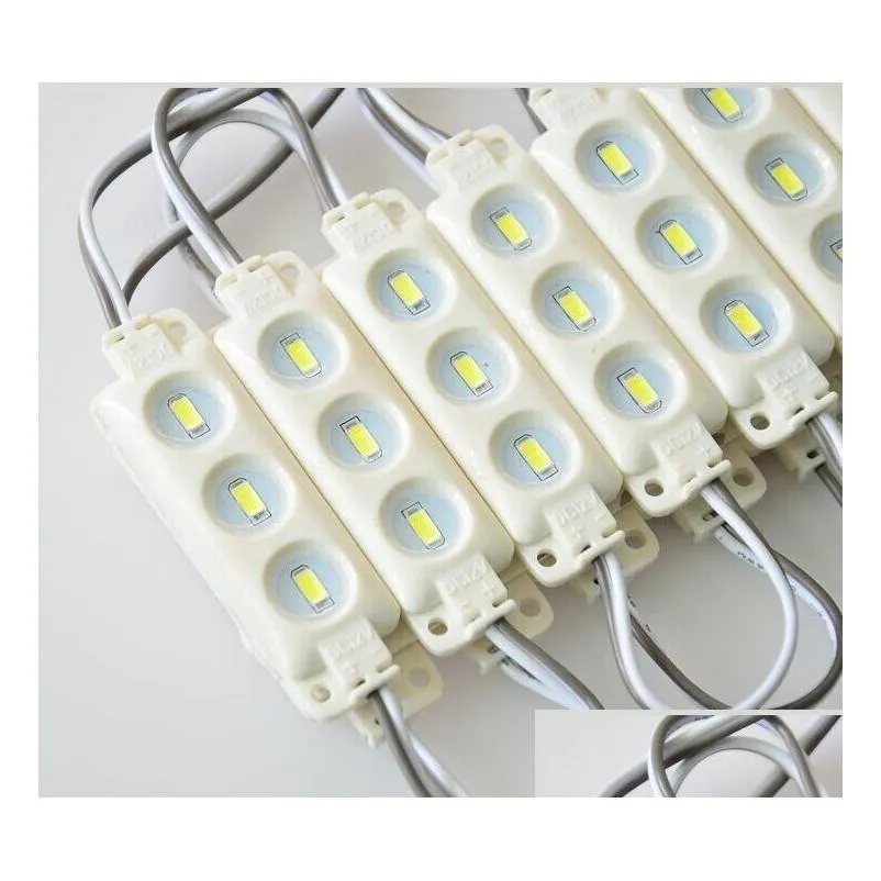 5630 smd 3led injection led modules waterproof ip65 dc 12v 120degree led light for channel letters led sign advertisement high