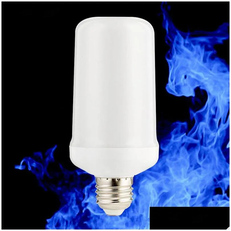 blue fire e27 led flame effect fire light bulb creative lights blue flickering atmosphere halloween christmas decorative lamp