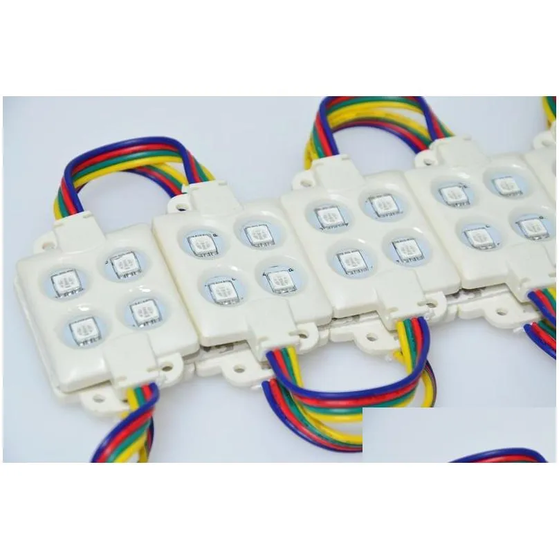 2000x injection abs plastic smd5050 led module smd 4 leds led rgb module injection ip67 waterproof led module lights advertisements