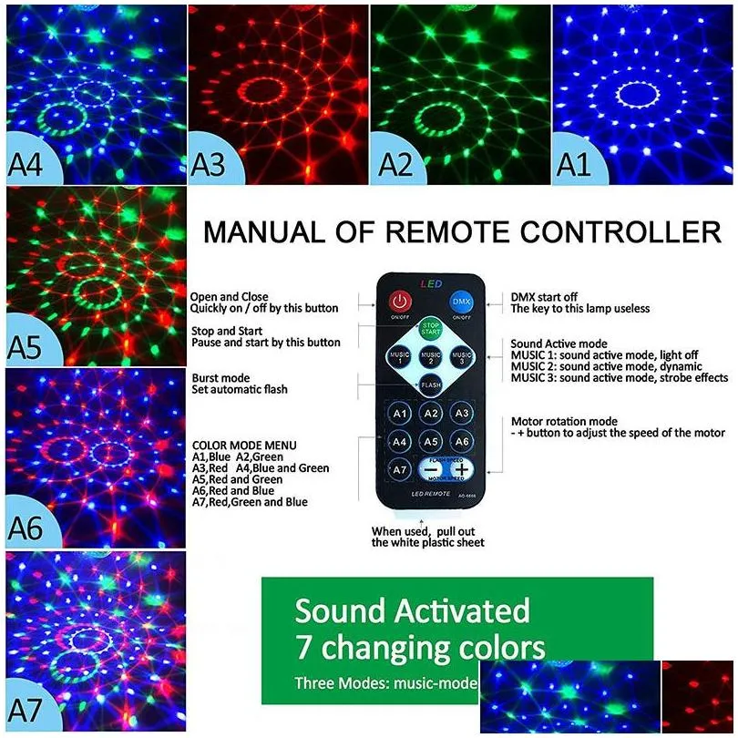 portable laser stage lights disco rgb seven mode lighting mini dj laser with remote control for christmas party club projector via