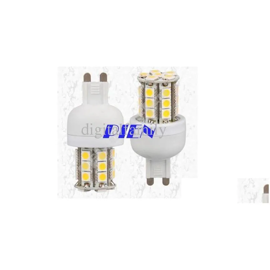 g9 led corn light bulb lamp 5w 5050 smd 27 leds 220v 110v cool white/warm white energy saving light lamp