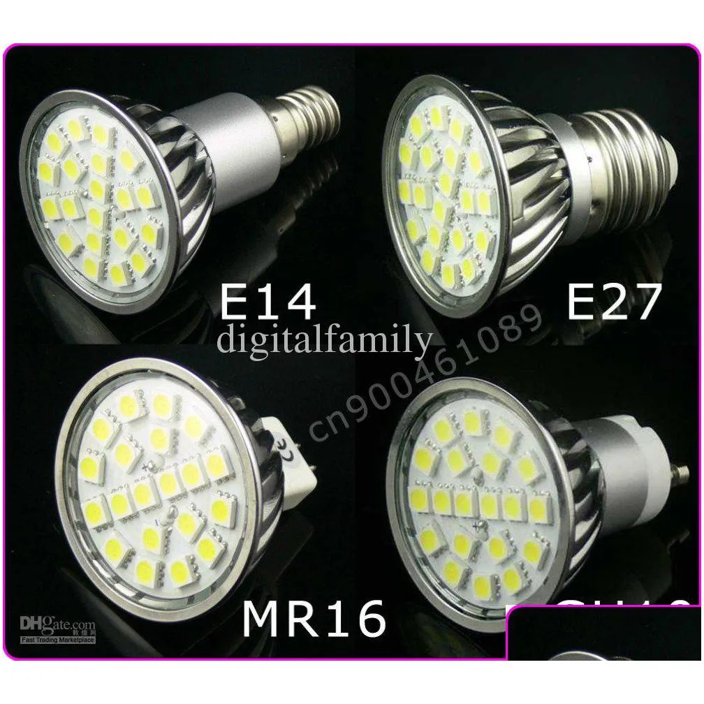 high power special 7w 5050 smd 20led 360lm e27/mr16/gu10 white indoor led light bulb spotlight