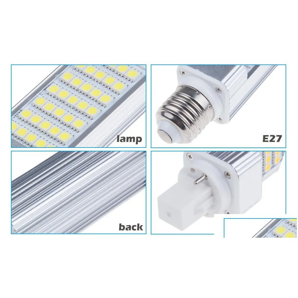 x30 e27 g24 g23 horizontal plug lights led corn bulb smd 5050 180 degeree ac 85265v 6w 7w 9w 10w 12w 14w 15w 60 leds led lighting by