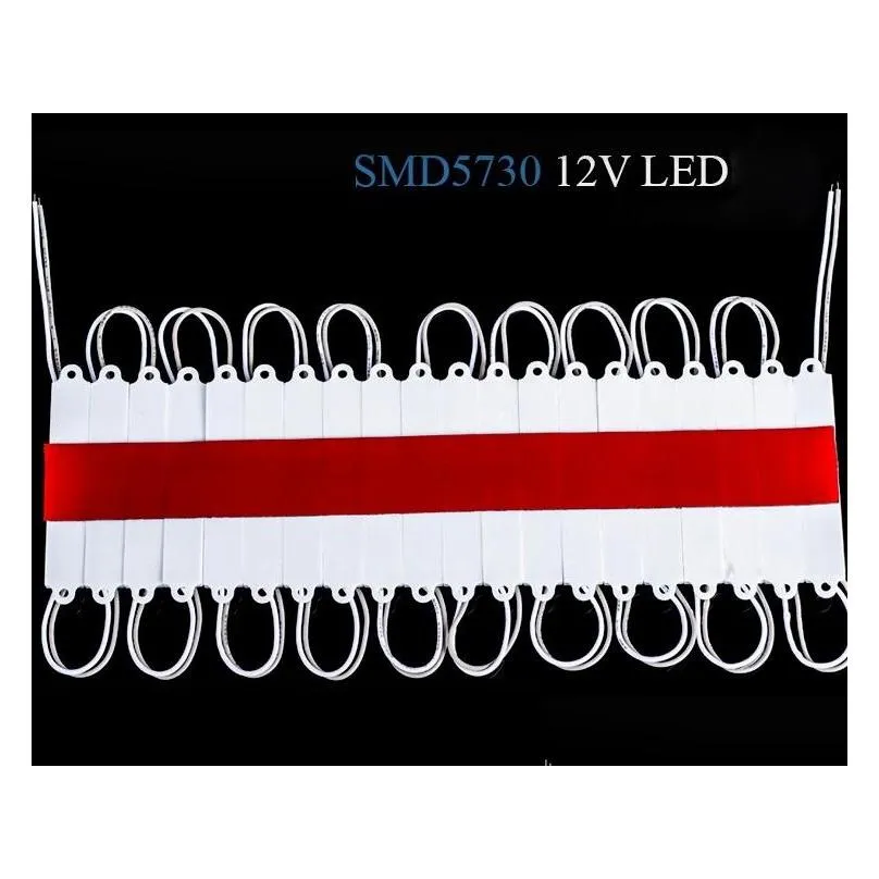 500x backlight led module for billboard led sign modules lamp light 5630 5730 smd 3 led green/red/blue/warm/white waterproof dc 12v by