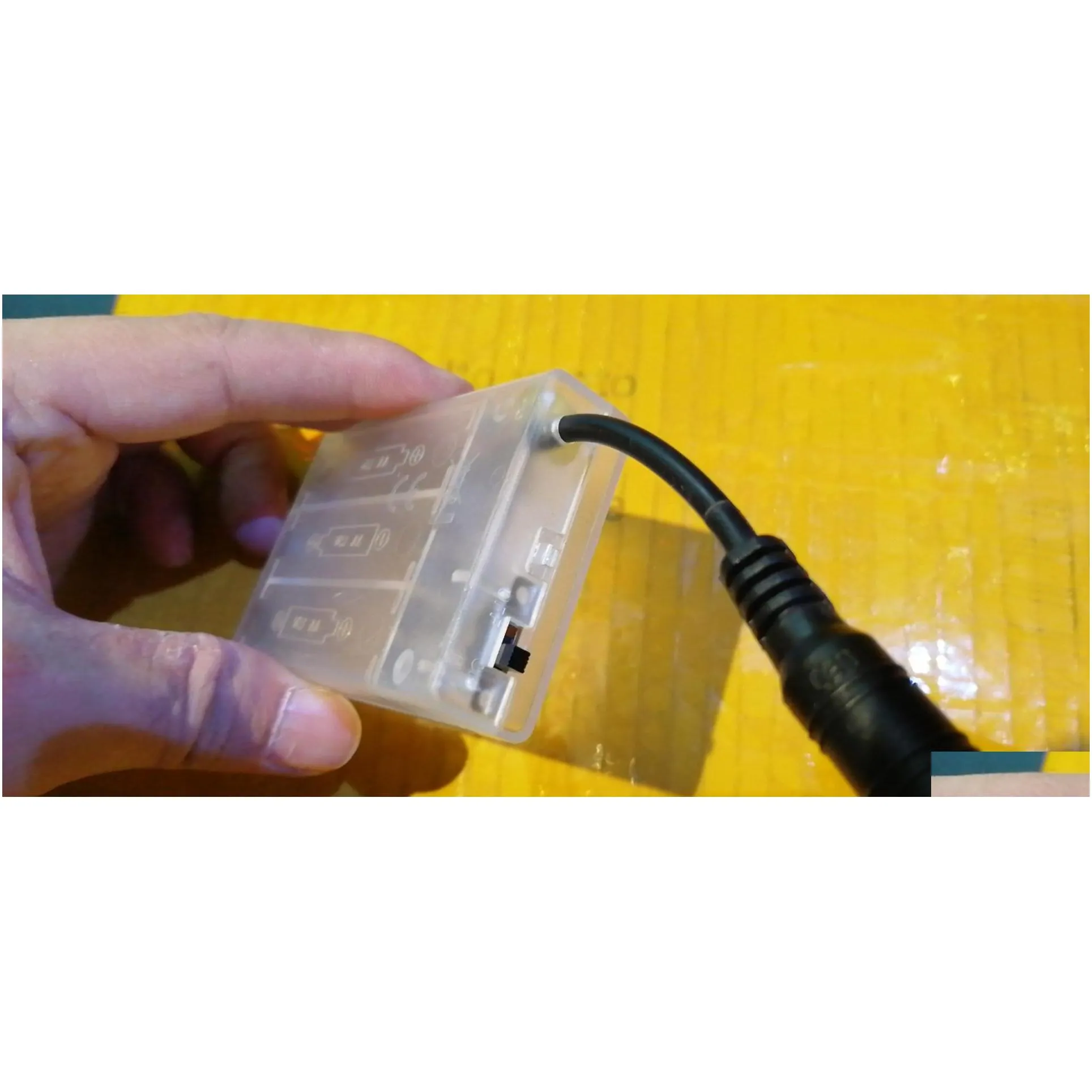 battery holder box case with switch with lead diy transparent plastic via express