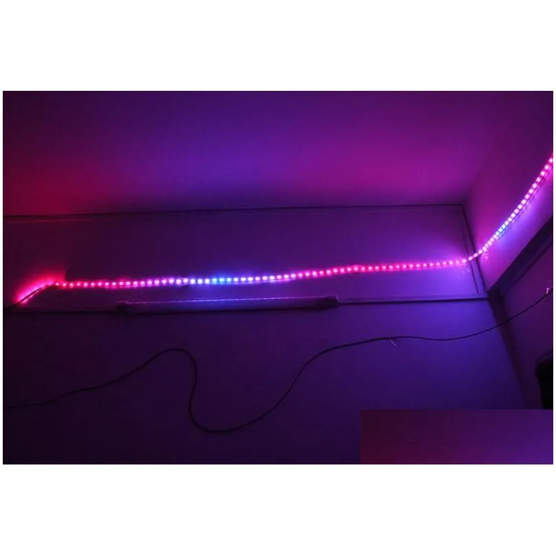 magic led strip dream color 6803 ic 5050 rgb smd light 150 leds 5m waterproof ip67 133 colors program by dhs
